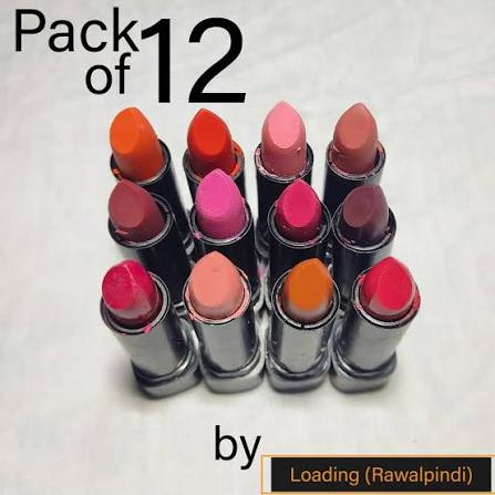 MATTE LIPSTICS PACK OF 12 BOLD SHADES