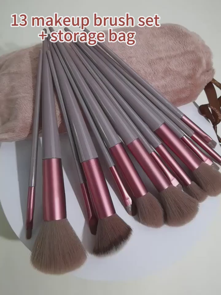 13 PICS BRUSHES SET FOR WOMEN