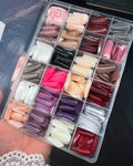 MULTICOLOR FAKE NALES SET ABS  PLASTIC 576 PCS